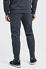 Pique cotton slim fit sweatpants 2 | GREY/MELANGE | Audimas