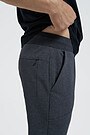 Stretch cotton slim fit sweatpants 3 | GREY/MELANGE | Audimas