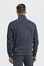 Pique cotton zip-through jacket 2 | GREY/MELANGE | Audimas