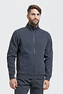 Pique cotton zip-through jacket 1 | GREY/MELANGE | Audimas