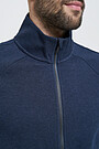 Pique cotton zip-through jacket 3 | BLUE | Audimas