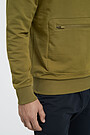 Cotton terry hoodie 4 | GREEN/ KHAKI / LIME GREEN | Audimas