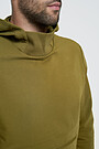 Cotton terry hoodie 3 | GREEN/ KHAKI / LIME GREEN | Audimas