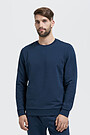Stretch cotton sweatshirt 1 | BLUE | Audimas