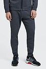 Brushed cotton slim fit sweatpants 1 | GREY/MELANGE | Audimas