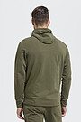 Cotton terry zip-through hoodie 2 | GREEN/ KHAKI / LIME GREEN | Audimas