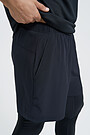Medium length stretch woven shorts 3 | BLACK | Audimas