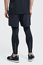 Medium length stretch woven shorts 2 | BLACK | Audimas