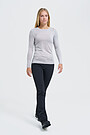 Fine merino wool long sleeve top 4 | GREY/MELANGE | Audimas