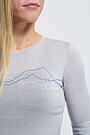 Fine merino wool long sleeve top 3 | GREY/MELANGE | Audimas