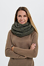 Soft knitted muff with wool 3 | GREEN/ KHAKI / LIME GREEN | Audimas
