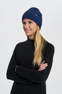 Knitted merino wool cap 4 | BLUE | Audimas