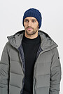 Knitted merino wool cap 1 | BLUE | Audimas
