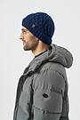 Knitted merino wool cap 2 | BLUE | Audimas
