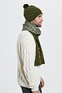 Knitted cap of wool  FOREST MOOD 3 | GREEN/ KHAKI / LIME GREEN | Audimas
