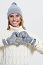 Knitted warm mittens FOREST MOOD 5 | GREY/MELANGE | Audimas