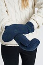 Knitted warm mittens FOREST MOOD 1 | BLUE | Audimas