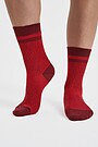 Combed cotton socks FOREST MOOD 1 | RED/PINK | Audimas