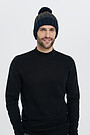 Knitted merino wool cap 4 | BLUE | Audimas