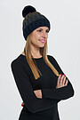 Knitted merino wool cap 3 | BLUE | Audimas