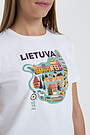 Cotton tee SURINK LIETUVĄ 3 | WHITE | Audimas