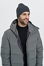 Knitted merino wool cap 2 | GREY/MELANGE | Audimas
