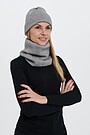 Soft touch knitted neck muff 1 | GREY/MELANGE | Audimas