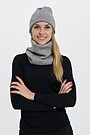 Soft touch knitted neck muff 3 | GREY/MELANGE | Audimas