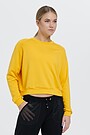 Stretch crop sweatshirt 1 | YELLOW/ORANGE | Audimas