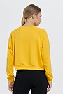 Stretch crop sweatshirt 2 | YELLOW/ORANGE | Audimas
