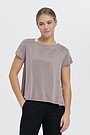 Oversized silk touch tee 1 | TAUPE | Audimas