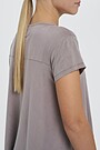 Oversized silk touch tee 3 | TAUPE | Audimas