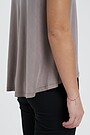 Oversized silk touch tee 4 | TAUPE | Audimas