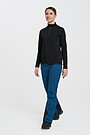 Merino wool mix half-zip jumper 4 | BLACK | Audimas