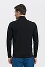 Merino wool mix half-zip jumper 2 | BLACK | Audimas