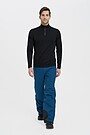 Merino wool mix half-zip jumper 4 | BLACK | Audimas
