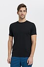 Fine merino wool short sleeve top 1 | BLACK | Audimas