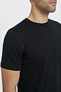 Fine merino wool short sleeve top 3 | BLACK | Audimas