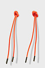 Elastic shoelaces LAST KNOT 50 cm 1 | YELLOW/ORANGE | Audimas