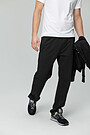 Stretch cotton relaxed fit sweatpants 1 | BLACK | Audimas