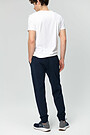Stretch cotton slim fit sweatpants 2 | BLUE | Audimas