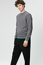 Stretch cotton sweatshirt 1 | GREY/MELANGE | Audimas