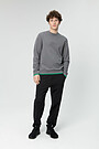 Stretch cotton sweatshirt 4 | GREY/MELANGE | Audimas