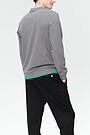Stretch cotton sweatshirt 2 | GREY/MELANGE | Audimas