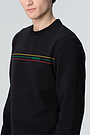 Stretch cotton sweatshirt 3 | BLACK | Audimas