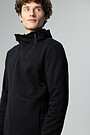 Soft inner surface zip-through hoodie 1 | BLACK | Audimas