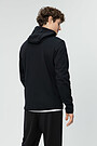 Soft inner surface zip-through hoodie 2 | BLACK | Audimas