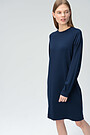 Soft surface modal long sleeve dress 4 | BLUE | Audimas