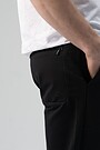 Stretch cotton slim fit sweatpants 3 | BLACK | Audimas