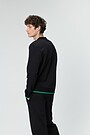 Stretch cotton sweatshirt 2 | BLACK | Audimas